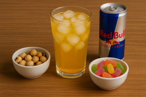 Fındık, Jelibon, Redbull